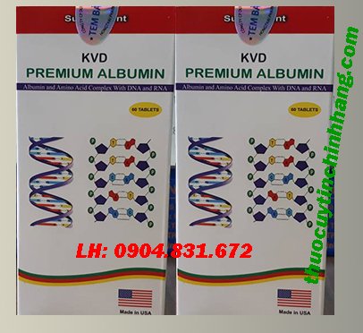 Thuốc KVD premium albumin giá bao nhiêu