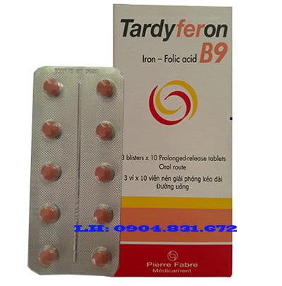 Thuốc Tardyferon B9 là thuốc gì, mua ở đâu, bán giá bao nhiêu?