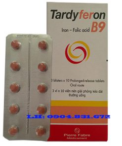 Giá thuốc Tardyferon B9