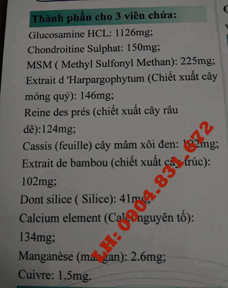 Giá thuốc Chondrosteo