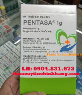 Thuốc Pentasa 1g giá bao nhiêu