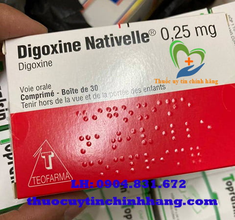 Thuốc Digoxine nativelle 0.25mg giá bao nhiêu