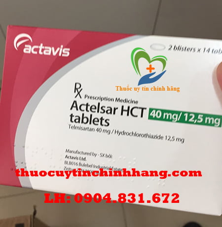 Thuốc Actelsar HCT giá bao nhiêu