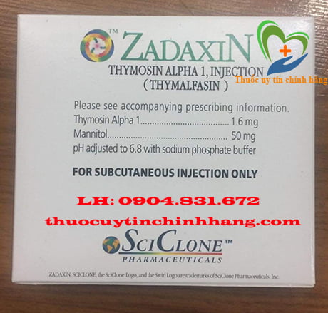Thuốc Zadaxin 1.6mg giá bao nhiêu