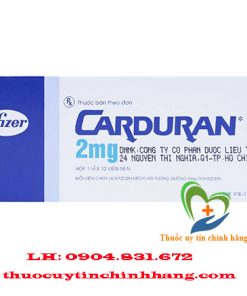 Thuốc Carduran 2mg giá bao nhiêu