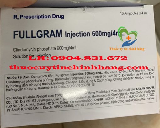 Thuốc Fullgram 600mg/4ml giá bao nhiêu