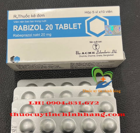 Thuốc Rabizol 20 Tablet giá bao nhiêu