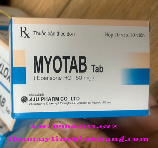 Thuốc Myotab giá bao nhiêu