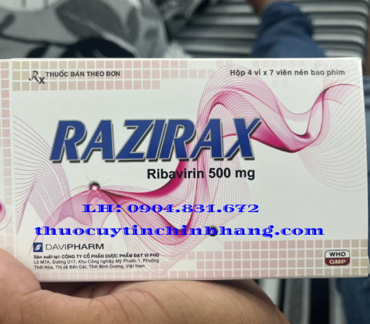Thuốc Razirax 500mg giá bao nhiêu