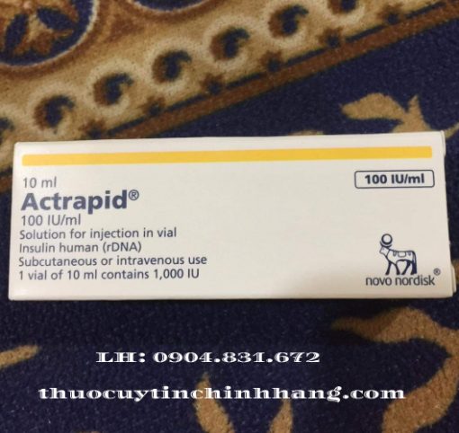 Thuốc Actrapid 100IU/ml giá bao nhiêu