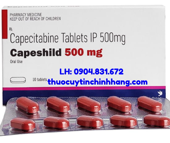 Thuốc Capeshild 500mg giá bao nhiêu
