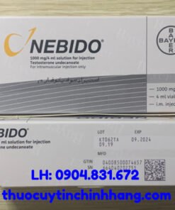 Thuốc Nebido 1000mg/4ml giá bao nhiêu