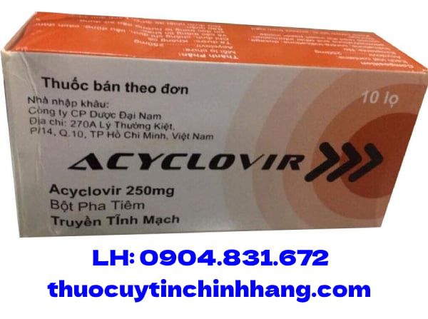 Thuốc Acyclovir 250mg giá bao nhiêu