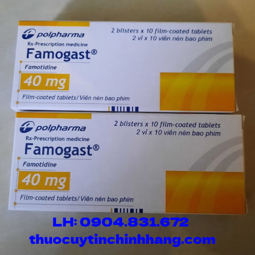 Thuốc Famogast 40mg giá bao nhiêu
