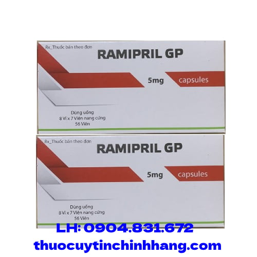 Thuốc Ramipril GP 5mg giá bao nhiêu