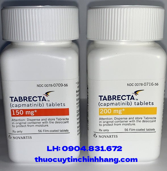 Thuốc Tabrecta 200mg giá bao nhiêu