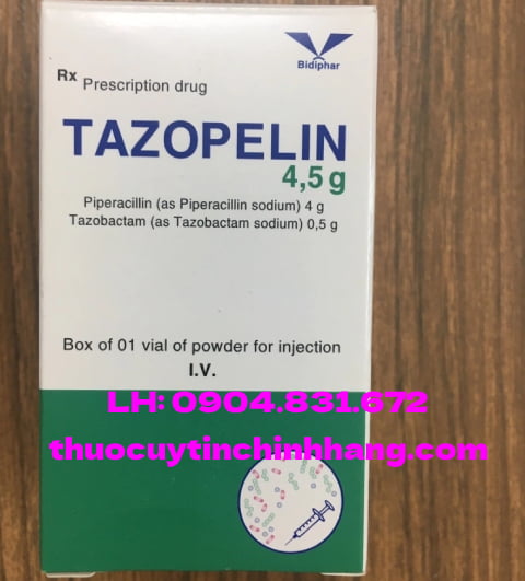 Thuốc Tazopelin 4.5g giá bao nhiêu