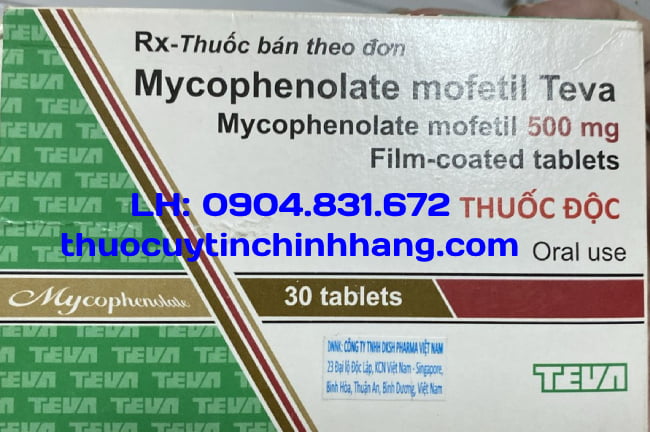 Thuốc Mycophenolate Mofetil Teva 500mg giá bao nhiêu