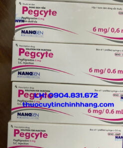 Thuốc Pegcyte 6mg/0.6ml giá bao nhiêu