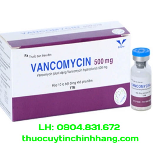 Thuốc Vancomycin 500mg giá bao nhiêu