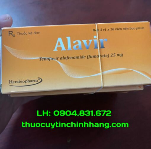 Thuốc Alavir 25mg giá bao nhiêu