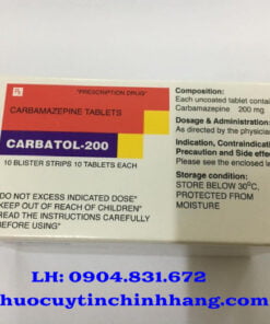 Thuốc Carbatol 200 giá bao nhiêu