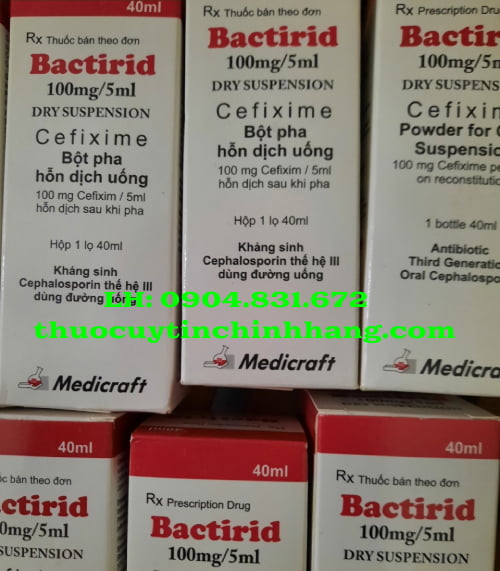 Thuốc Bactirid 100mg/5ml giá bao nhiêu