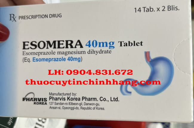Thuốc Esomera 40mg giá bao nhiêu