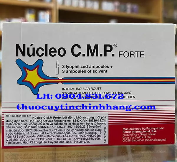 Thuốc Nucleo CMP Forte tiêm giá bao nhiêu