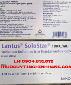 Thuốc Latus Solostar 100IU/ml giá bao nhiêu